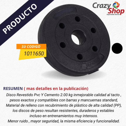 "discos revestidos al mejor precio en crazy shop"