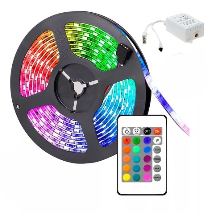 "kit cinta led multicolor para decoracion"