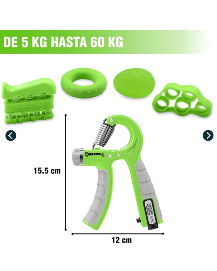 Kit De Fortalecimiento Fuerza  Y Agarre 5Pzs - Imagen 2