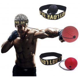 Entrenador De Boxeo Pelota Rapida + Vincha Reflejos Reaccion