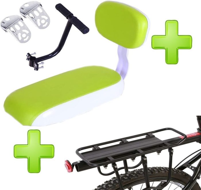 Silla Niño Trasera P/ Bicicletas + Agarre + Parrilla - Imagen 5