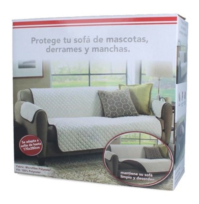 Protector Funda Para Sillón O Sofá 3 Cuerpos Reversible - Imagen 2