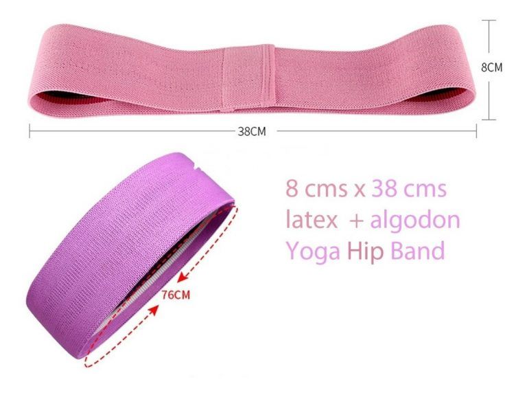 Mini Banda Circular Tela Yoga Pilates Irrompible - Imagen 5