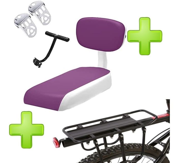 Silla Niño Trasera P/ Bicicletas + Agarre + Parrilla - Imagen 4