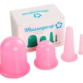 Set 04 Ventosas Chinas Copas Silicona Facial