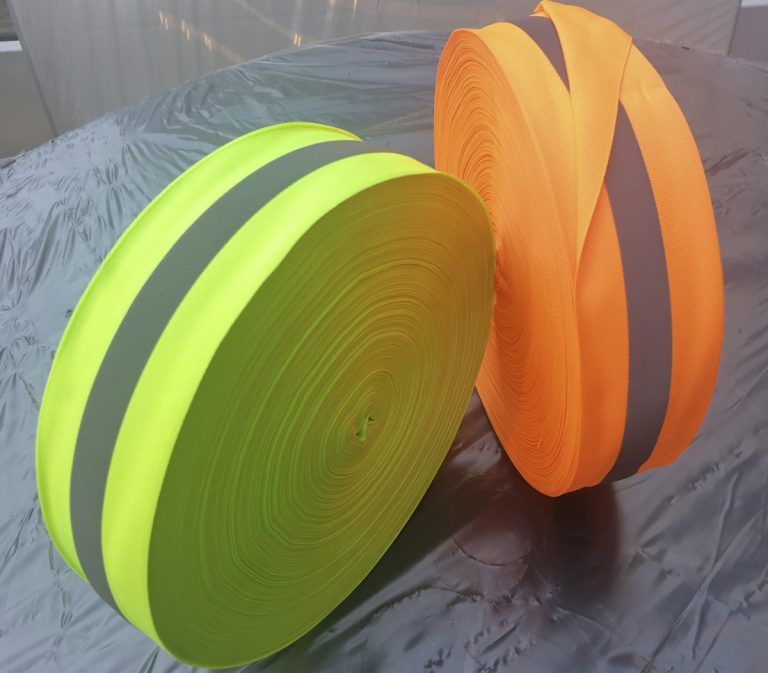 Cinta Reflectiva Textil Fluo Para Costura 5 Cm 10 mts - Imagen 3
