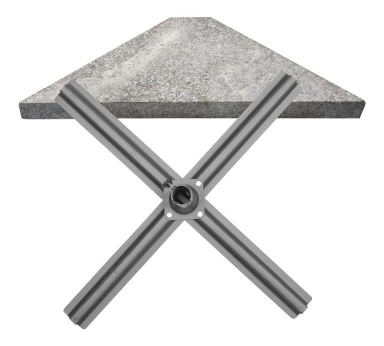 Base Triangulo Para Sombrilla Lateral Playa Comercio - Imagen 2