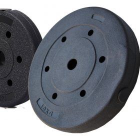 Discos Pesas Revestidos 10 Kgs Mancuernas Barras Sin Riesgos