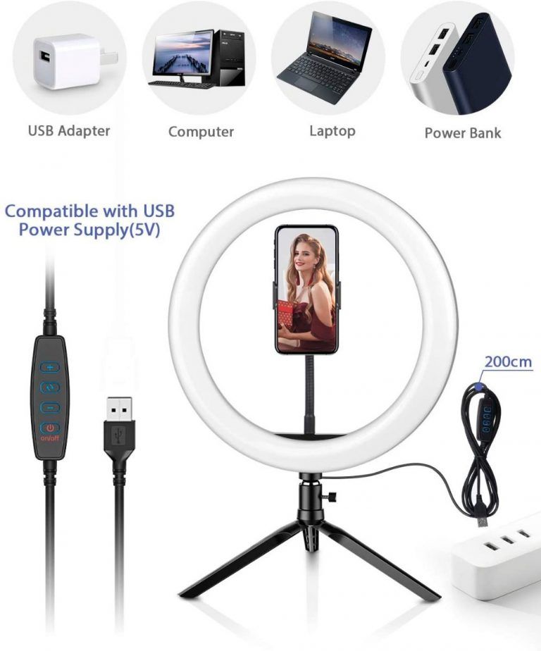 Aro De Luz Led Grande 31cms Maquillaje & Vivos - Imagen 3
