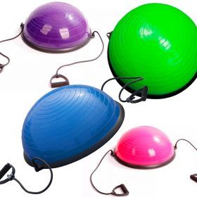 Bosu Media Esfera Grande 60cm + Tensores + Inflador