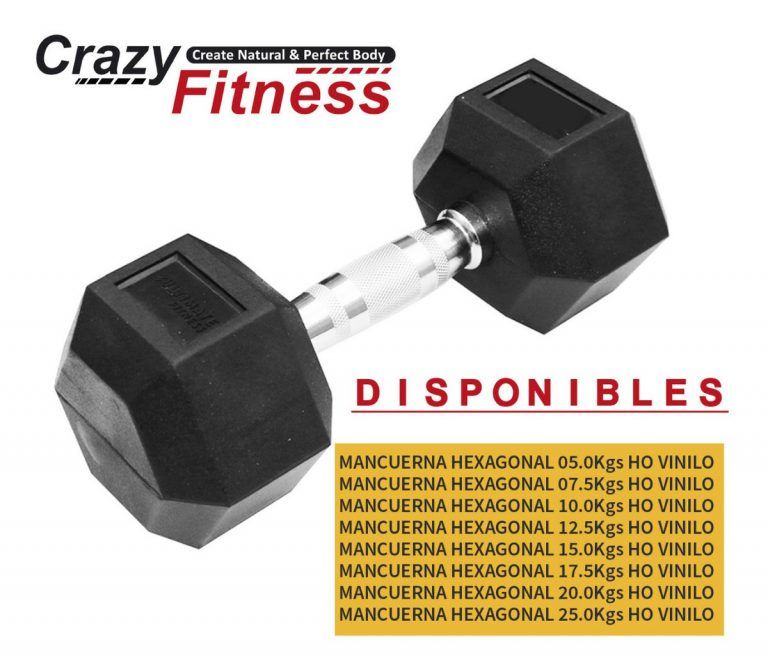 Mancuerna Hexagonal 12.5Kg Hierro Cromado - Imagen 2