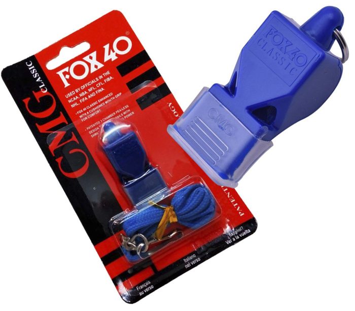 "Silbato Fox azul en crazy Shop"