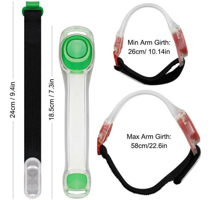 Brazalete Running Led Silicona Reflectivo - Imagen 4