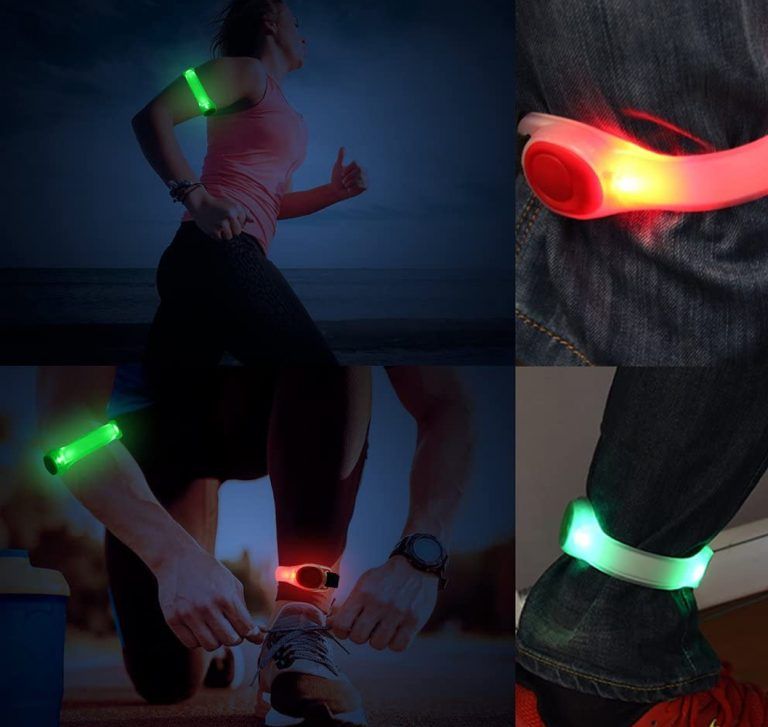 Brazalete Running Led Silicona Reflectivo - Imagen 2