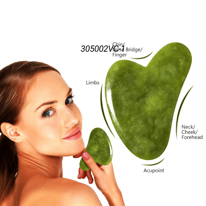 Guasha Acrílica Para Masaje Facial Natural - Imagen 5