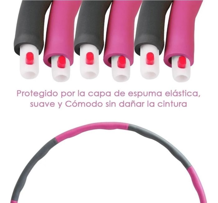 Aro Hula Hoop Desmontable 70cms Para Adultos - Imagen 7