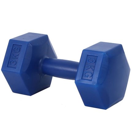 Mancuerna Revestida 3kg Cemento Y Pvc Pro