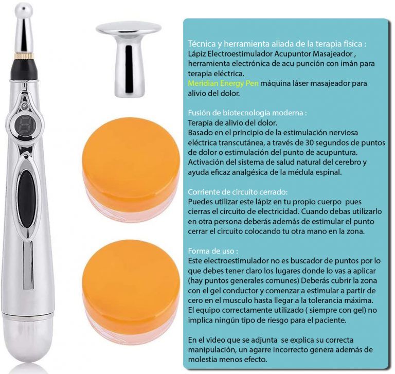 Lápiz Electroestimulador Acupuntor Masajeador - Imagen 2