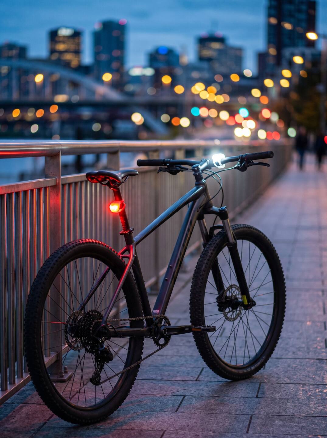 Luz Led Para Bicicleta En Silicona Dobles Par