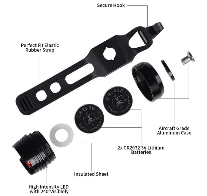 Luz Led Para Bicicleta En Aluminio Unidad - Imagen 3