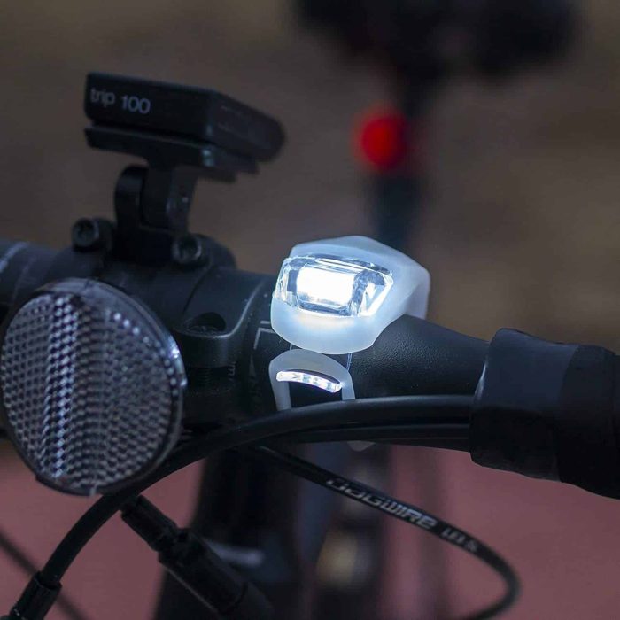 Luz Led Para Bicicleta En Silicona Dobles Par - Imagen 3
