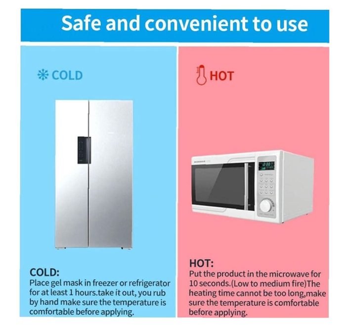 Máscara Facial Gel Frio Calor Descongestiva - Imagen 7