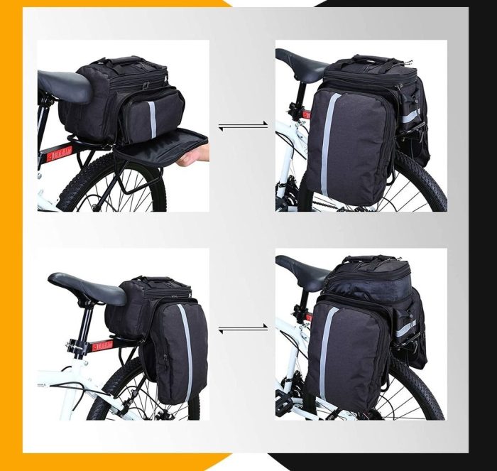 Bolso Alforja Para Bicicleta O Mano Impermeable - Imagen 3