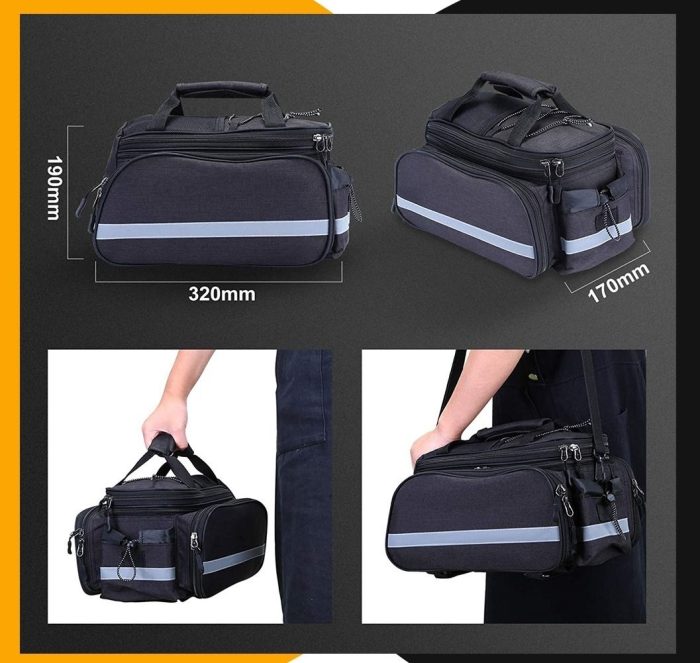 Bolso Alforja Para Bicicleta O Mano Impermeable - Imagen 4