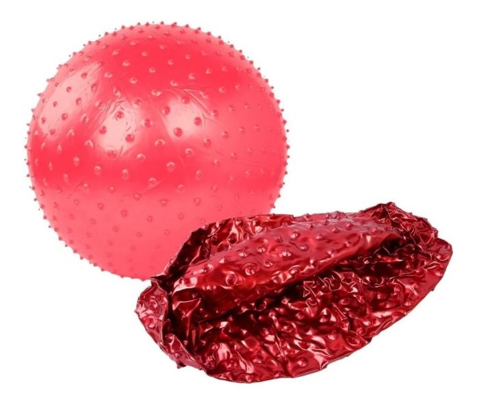 Pelota Pilates 22cms Pinchos Brillo Anti Explosión - Imagen 4