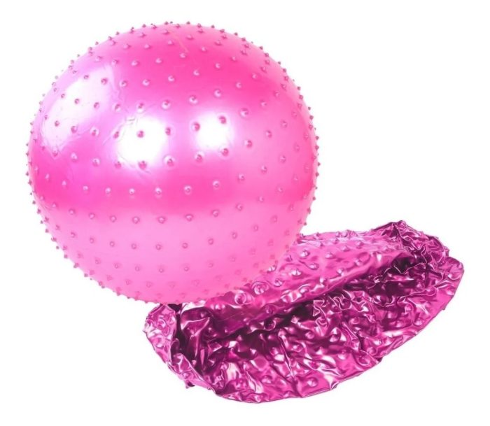 Pelota Pilates 22cms Pinchos Brillo Anti Explosión - Imagen 5