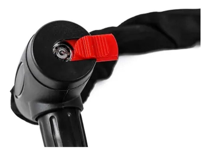 Candado Tranca Moto O Bicicleta 1mto Con Lona - Imagen 2