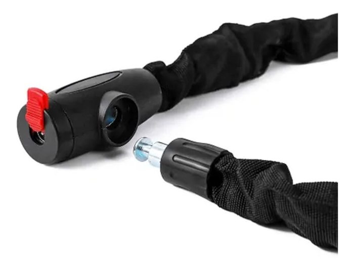 Candado Tranca Moto O Bicicleta 1mto Con Lona - Imagen 4