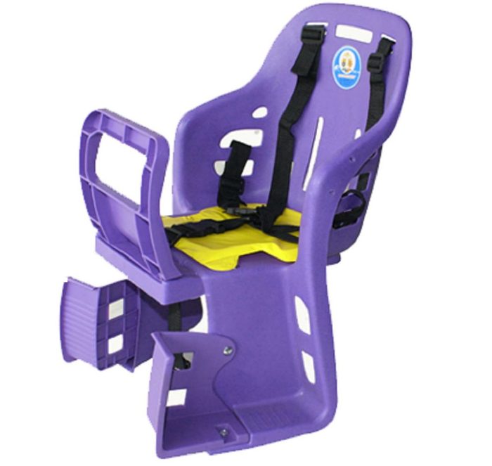 Silla De Bicicleta Para Niños Trasera Con Cinturón - Imagen 4