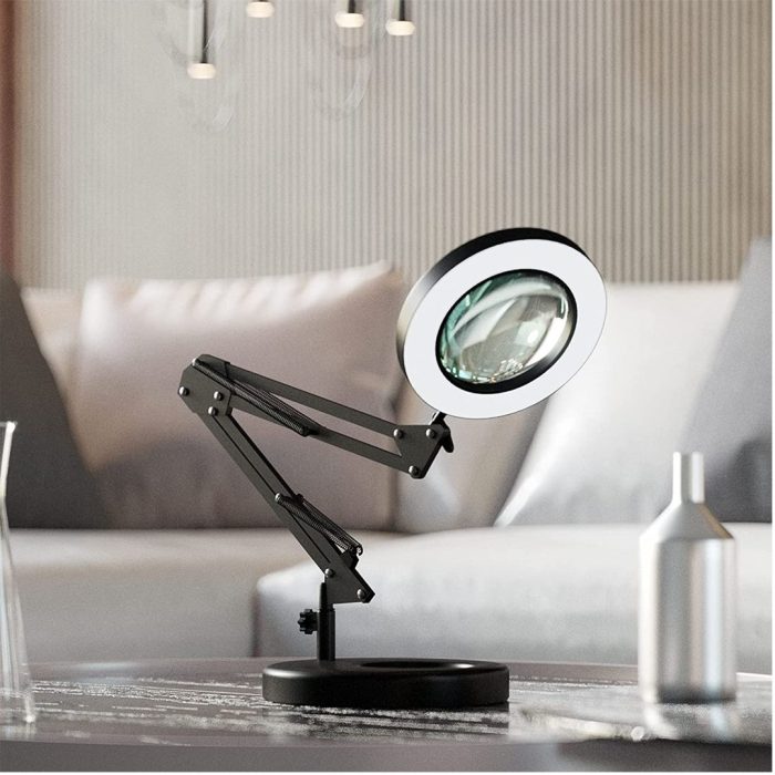 Lampara Led Con Aro Y Lupa Base Y Morza 60 cm - Imagen 5