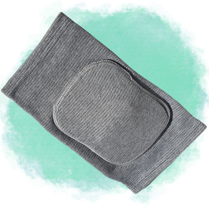 "Rodillera Deportes Acolchada Gris"