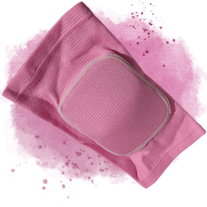 "Rodillera Deportes Acolchada Rosa"