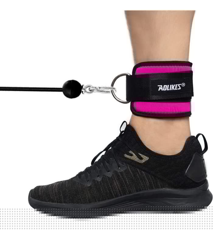 Tobillera Agarre Pie Para Polea Maquina Crossover - Imagen 3