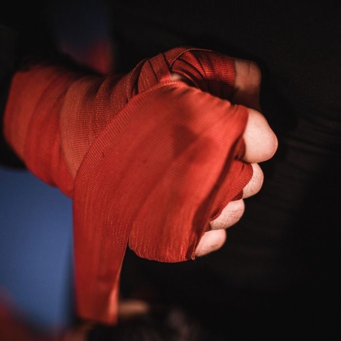 "venda boxeo roja"