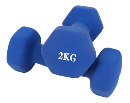 "Mancuernas Hexagonales Neopreno 2kgs"