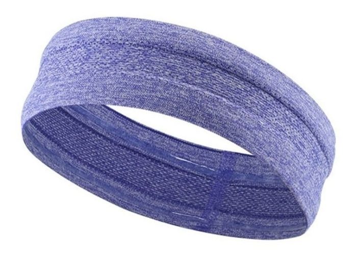"Vincha deportiva Yoga violeta"