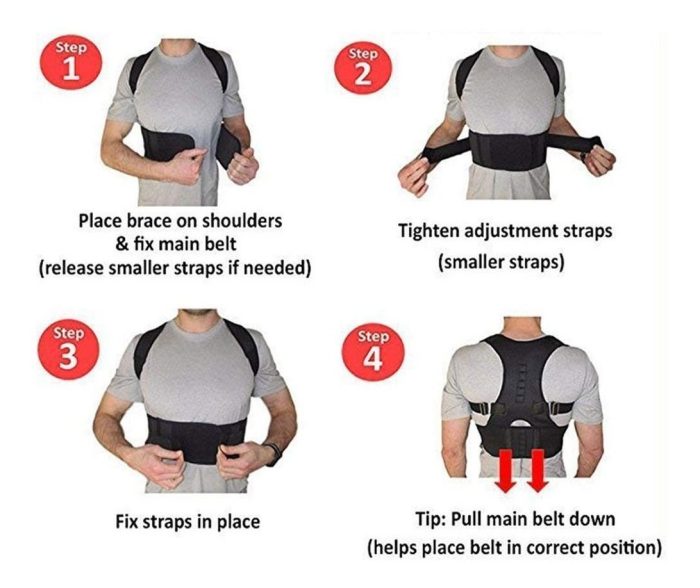 "Faja de trabajo con corrector postural crazy "