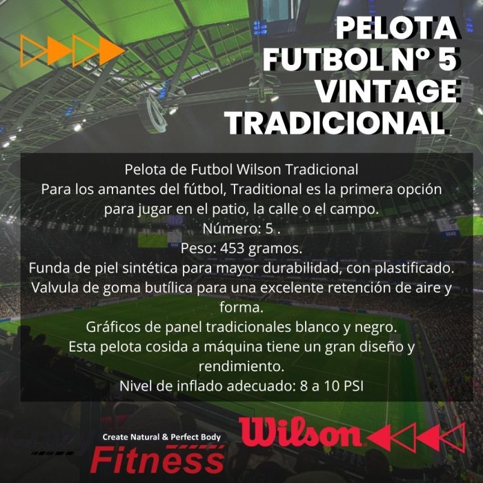 "pelota futbol n° 5 wilson"