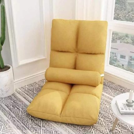 "silla meditacion para piso amarilla"