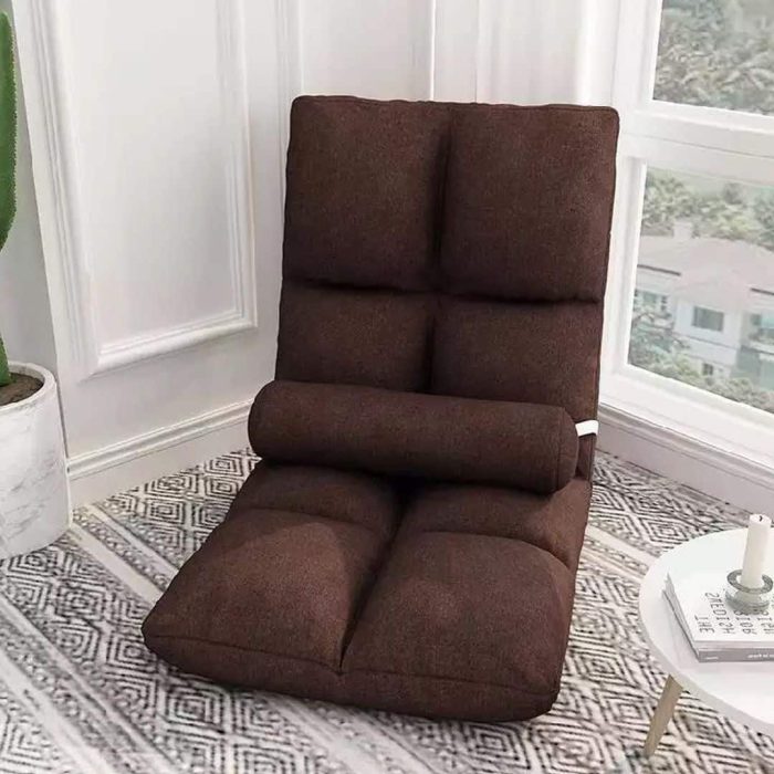 "silla meditacion para piso marron"