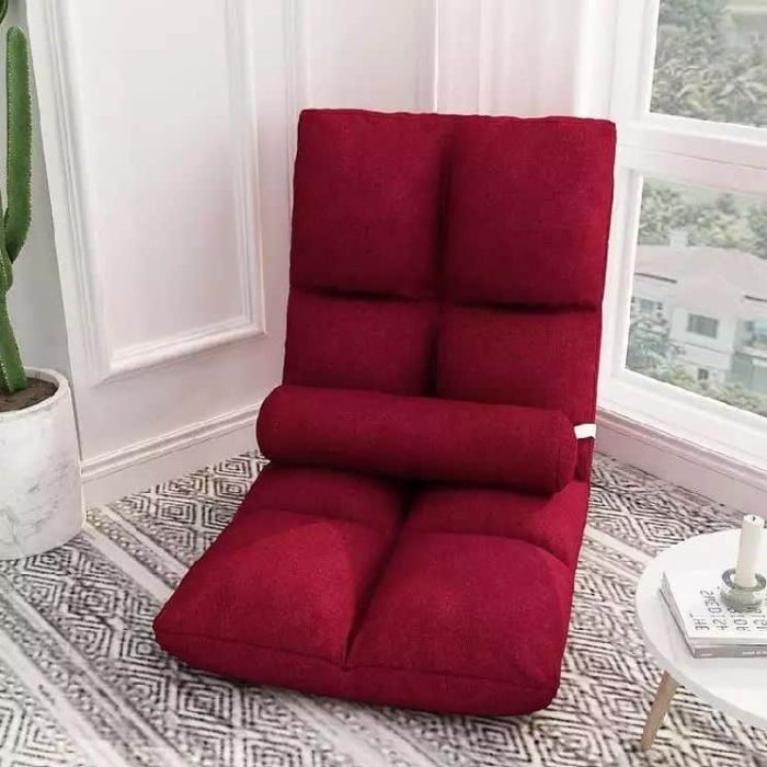 "silla meditacion para piso roja"