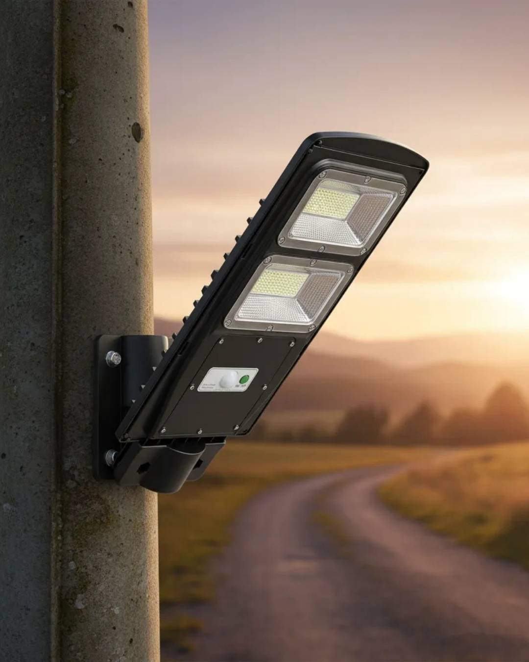 Luz Exterior Foco Solar 100w Alta Eficiencia Sensor+control