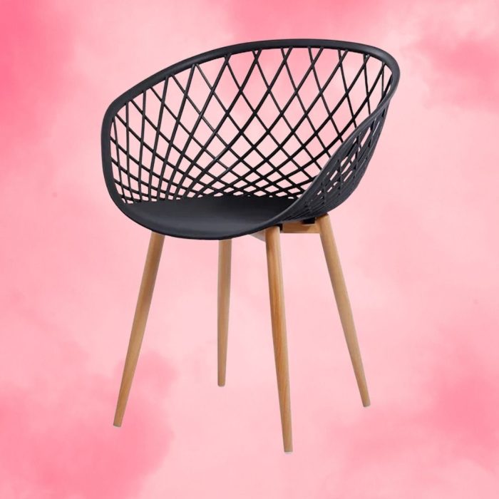 Silla Comedor Decorativa O Exterior Pvc Y Madera - Imagen 5