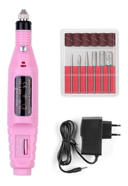 "Torno Para Manicure Lima De Uñas Eléctrico Y kit De Manicure"