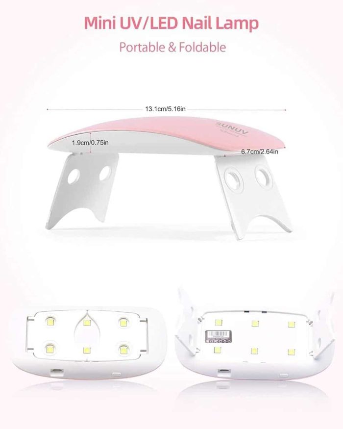Secador De Uñas Lampara Uv Led Sun Mini Seca Esmalte - Imagen 3