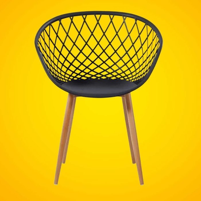 Silla Comedor Decorativa O Exterior Pvc Y Madera - Imagen 3